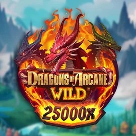 Dragons of Arcane Wild casino game by Foxium – featured logo at Rainbet Casino