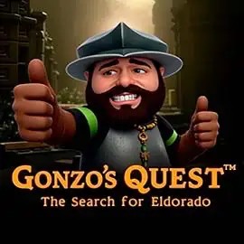 Official Slots logo: Gonzo's Quest by NetEnt at Rainbet Casino