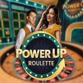 PowerUP Roulette slot visual from Pragmatic Play available on rainsbetcasino.gr
