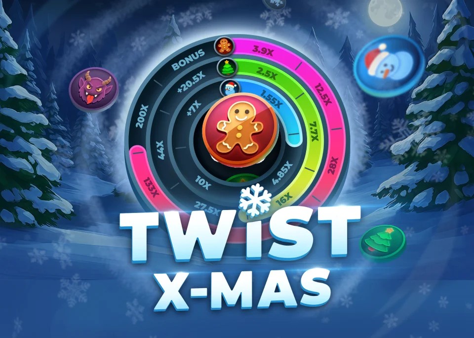 Twist X-mas logo by InOut at Rainbet Casino